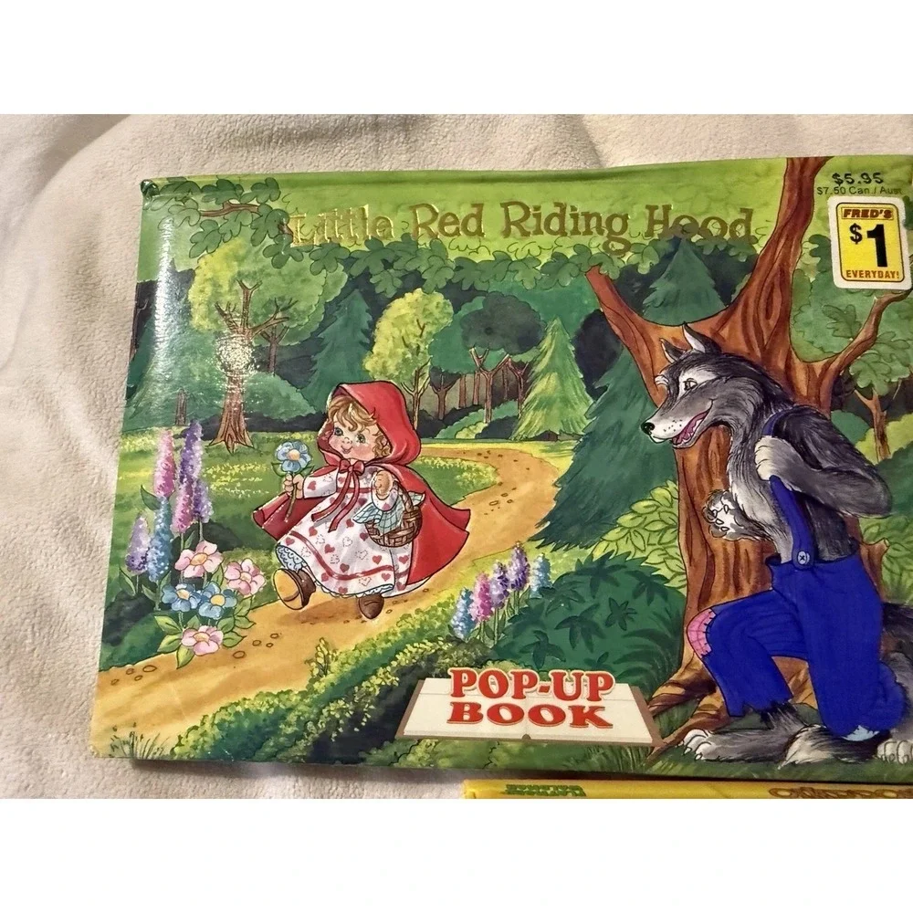 Playmore waldman pop up books bundle of 3 Vintage 3 Little Pigs Pinocchio Riding